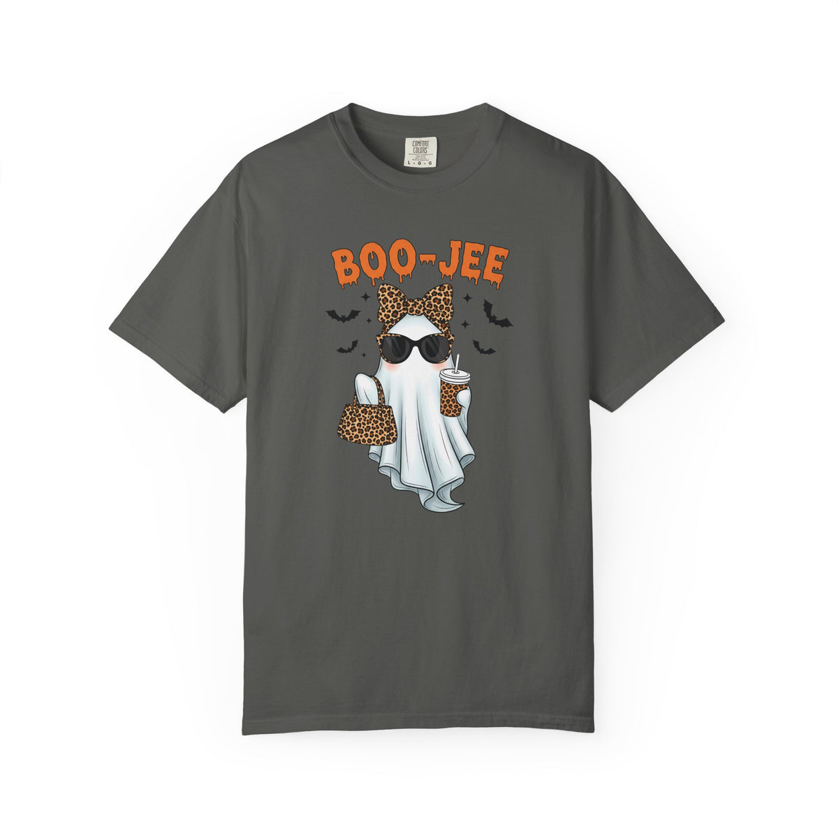 Boo-Jeé Ghost Tee — Leopard Accessories Halloween T-Shirt
