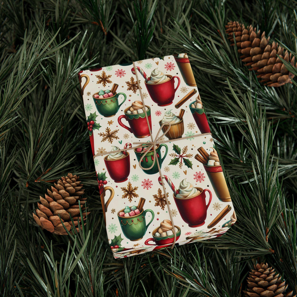 Christmas Wrapping Paper, Festive Gift Wrap, Holiday Gift Wrap, Seasonal Wrap, Wrap for Birthdays, New Year Decorations