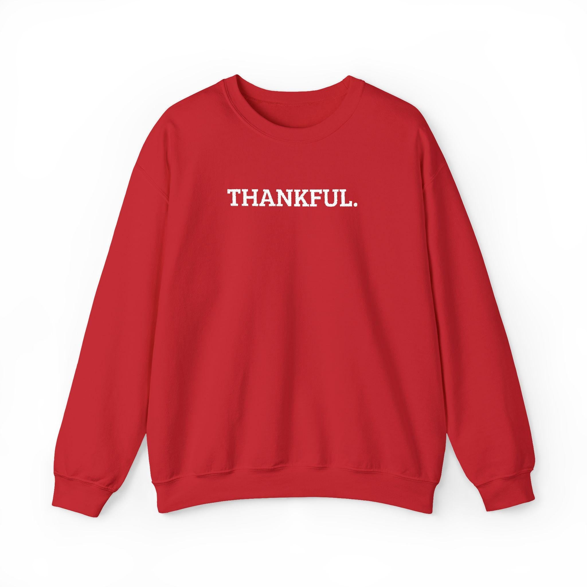 Thankful Embroidered Crewneck Sweatshirt | Cozy Fall Fashion, Gratitude Gift