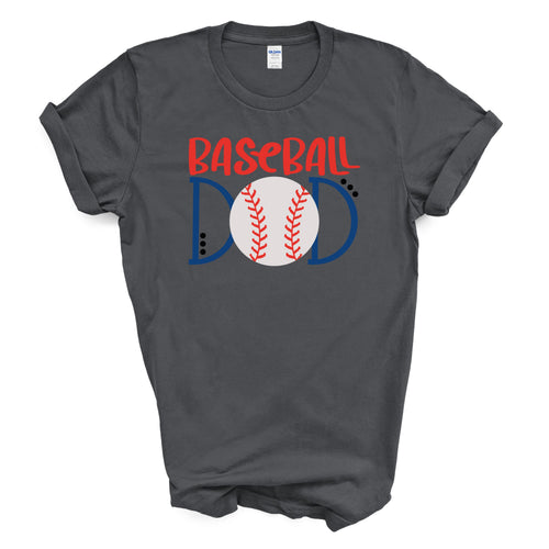 Baseball Dad T-Shirt Graphic Tee Sports Dad Shirt Baseball Lover Gift Game Day Shirt