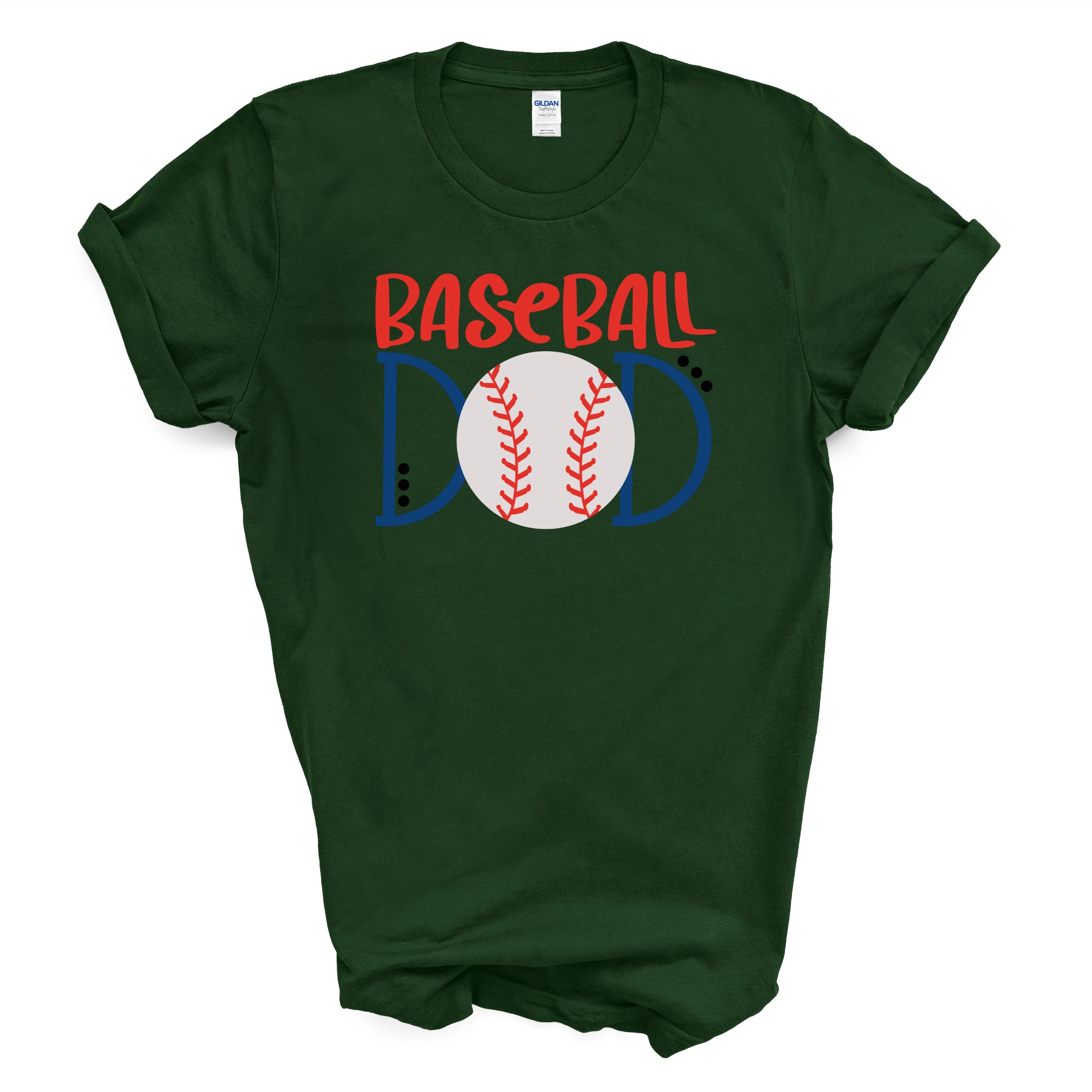 Baseball Dad T-Shirt Graphic Tee Sports Dad Shirt Baseball Lover Gift Game Day Shirt
