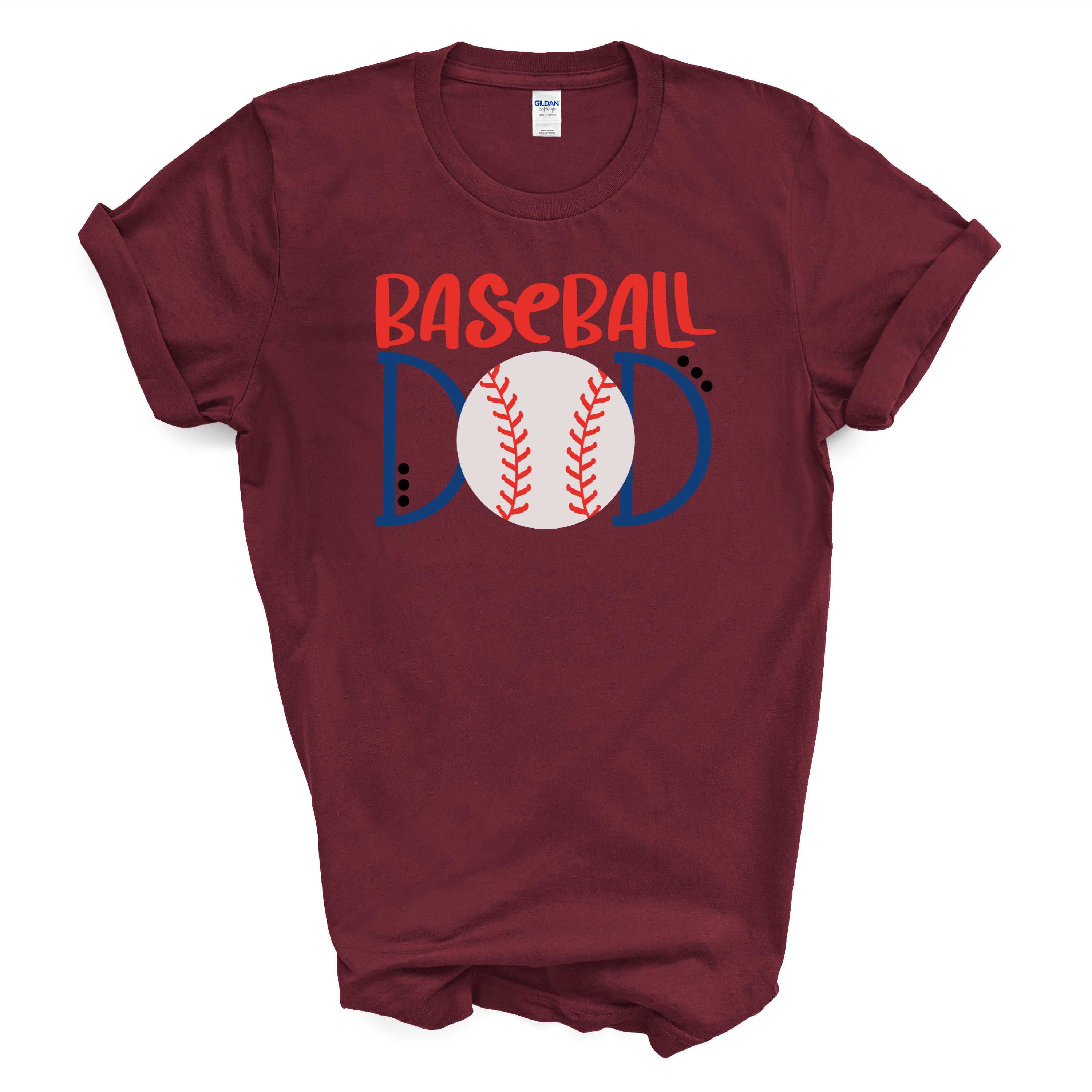 Baseball Dad T-Shirt Graphic Tee Sports Dad Shirt Baseball Lover Gift Game Day Shirt