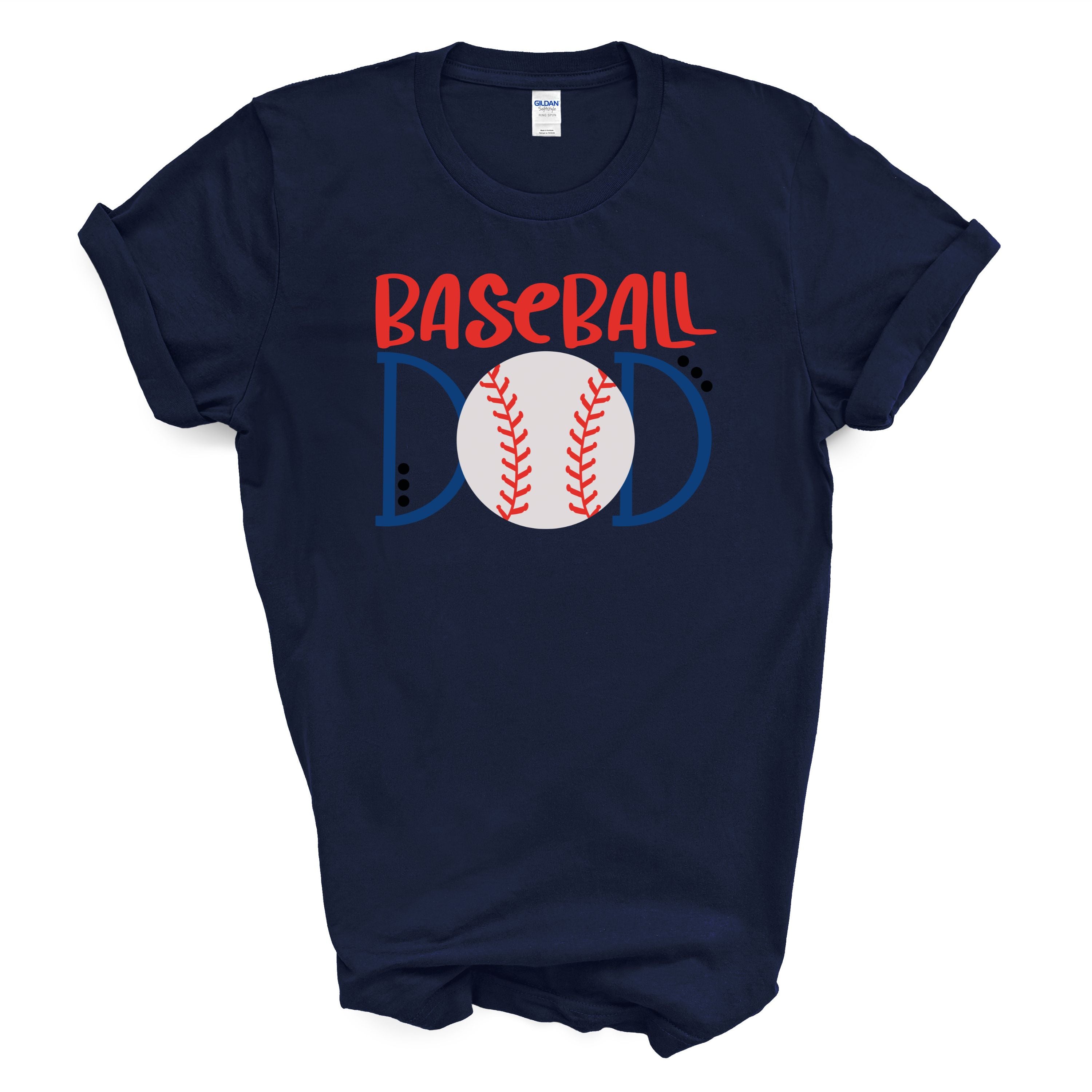 Baseball Dad T-Shirt Graphic Tee Sports Dad Shirt Baseball Lover Gift Game Day Shirt