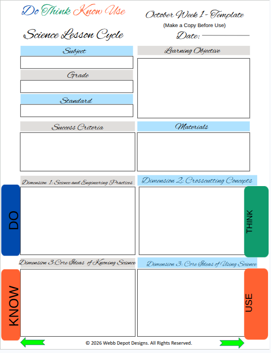 2026–2027 Digital Teacher Planner | Hyperlinked Goodnotes Lesson Planner | Weekly & Detailed Lesson Plan Templates | Teacher Organizer