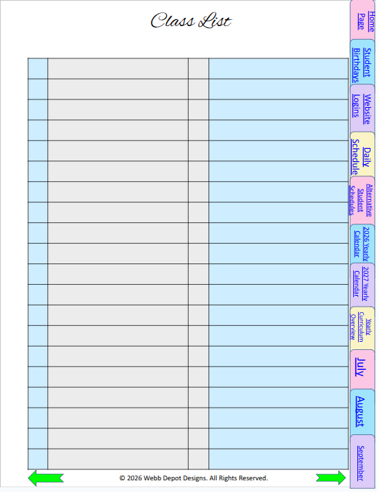 2026–2027 Digital Teacher Planner | Hyperlinked Goodnotes Lesson Planner | Weekly & Detailed Lesson Plan Templates | Teacher Organizer