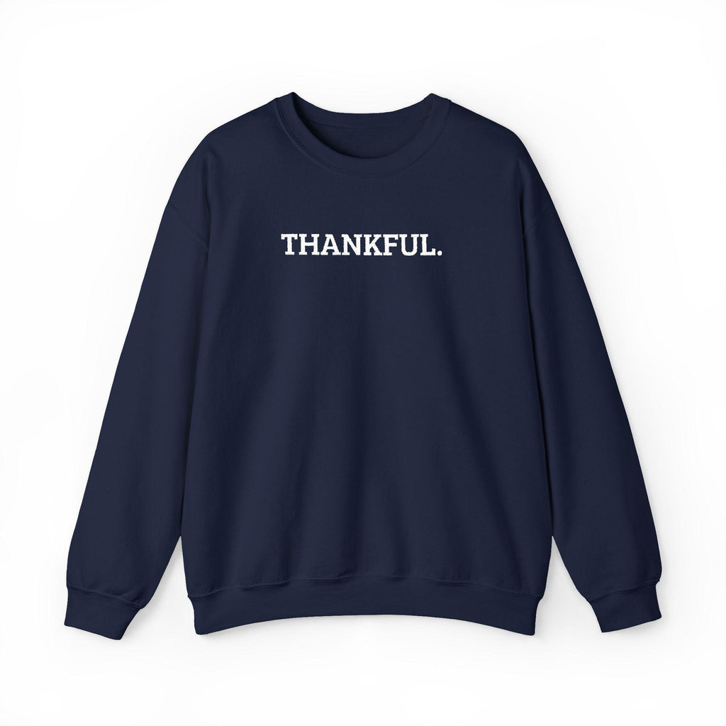 Thankful Embroidered Crewneck Sweatshirt | Cozy Fall Fashion, Gratitude Gift