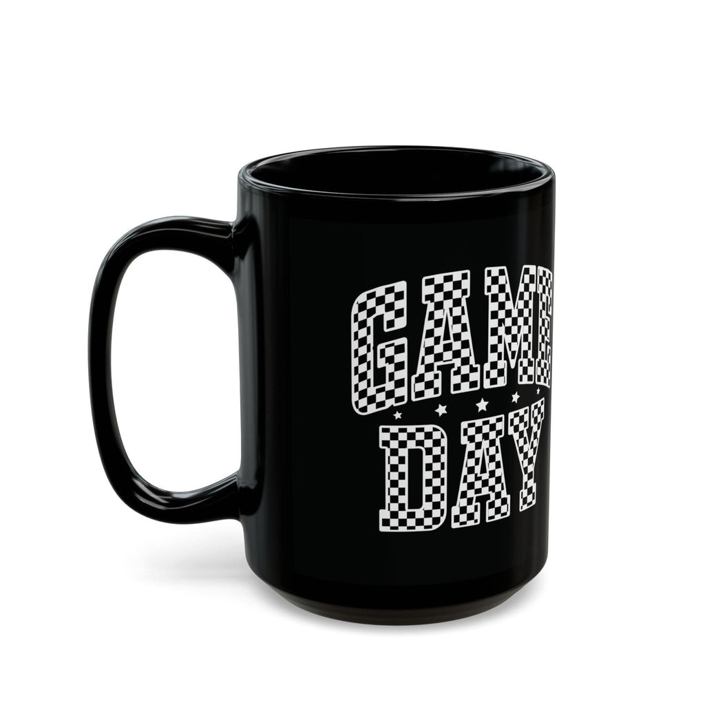 Game Day Black Mug - Perfect for Sports Fans, Coffee Lovers, Gift for Him/Her, Team Spirit, 11oz/15oz