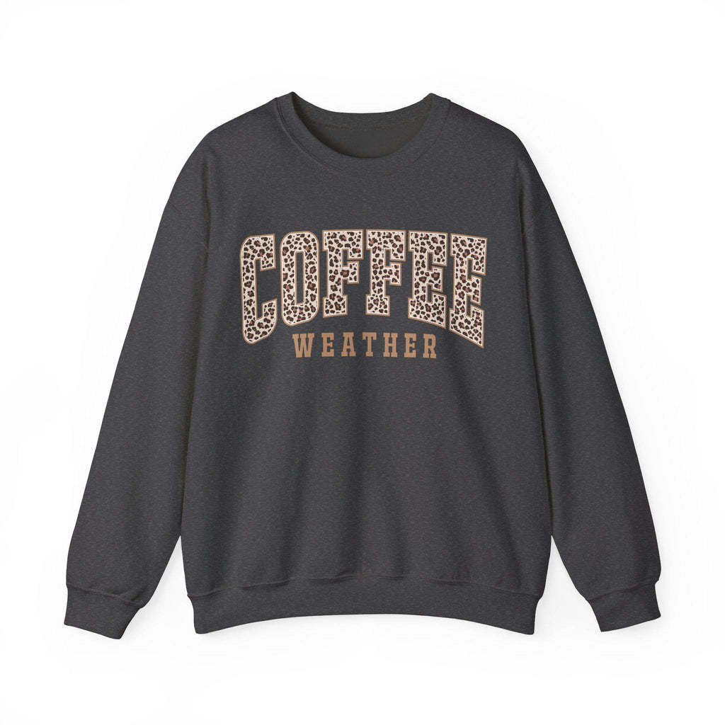 Leopard Print Sweatshirt | Cozy Fall Fashion, Gift for Coffee Lovers, Casual Outfit,
