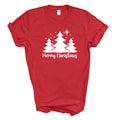 Merry Christmas - Trees, Snow, Stars T Shirt
