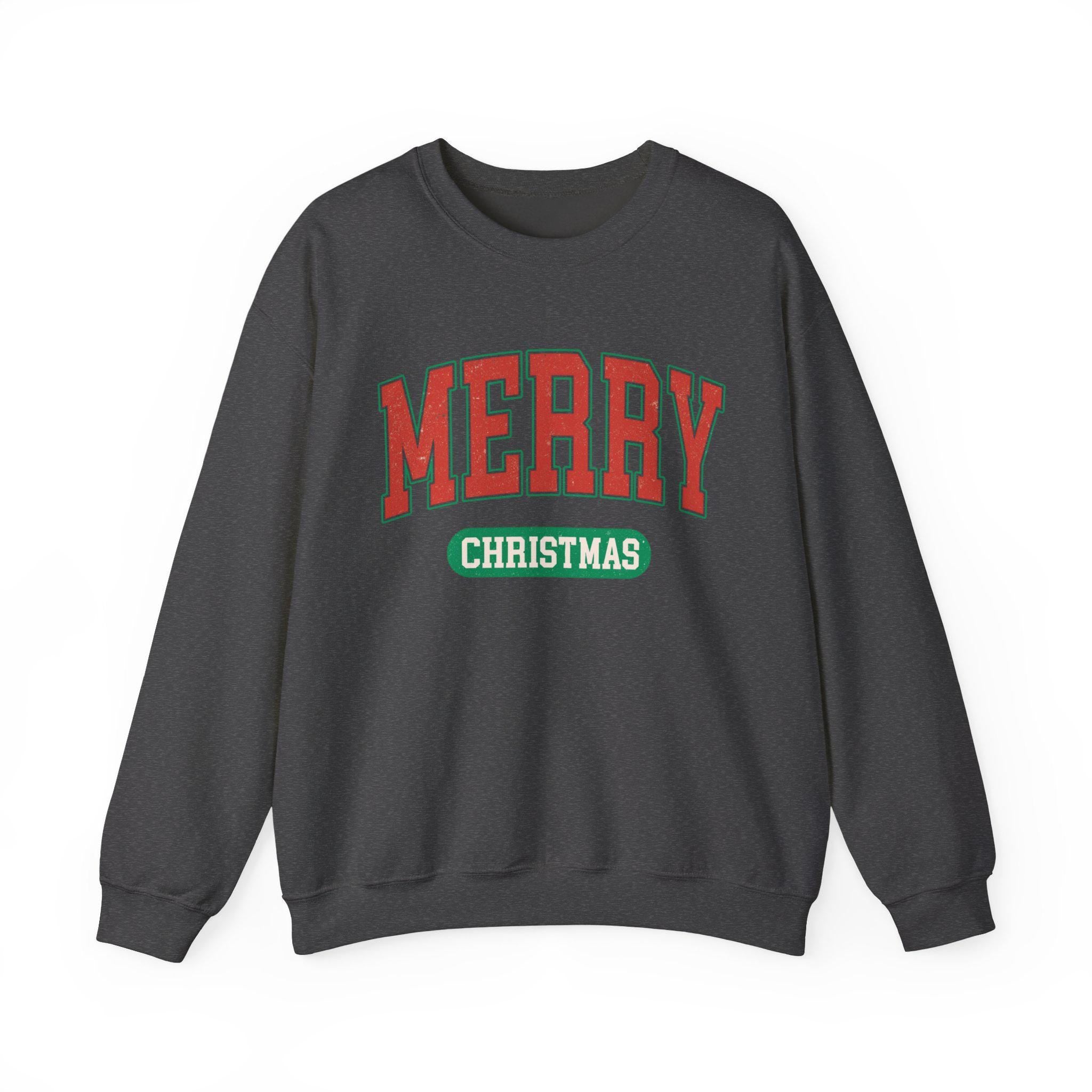 Merry Christmas Sweatshirt, Unisex Crewneck, Holiday Apparel, Cozy Winter Wear, Christmas Fashion