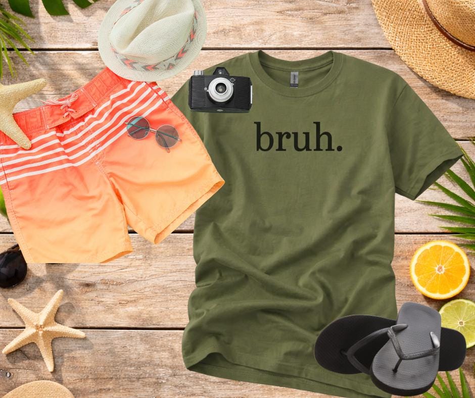 bruh. | Minimalist Funny Graphic Tee | Sarcastic T-Shirt | Unisex Softstyle | Meme Gift