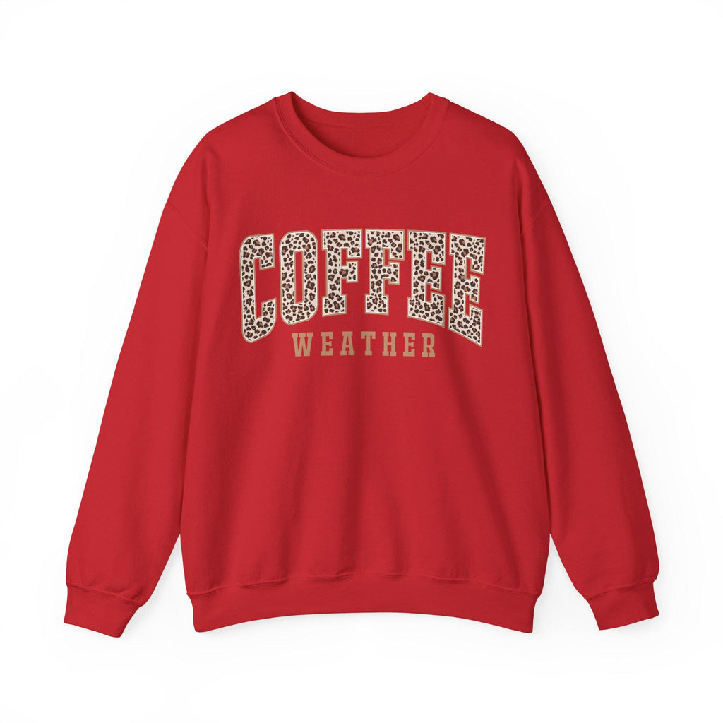 Leopard Print Sweatshirt | Cozy Fall Fashion, Gift for Coffee Lovers, Casual Outfit,