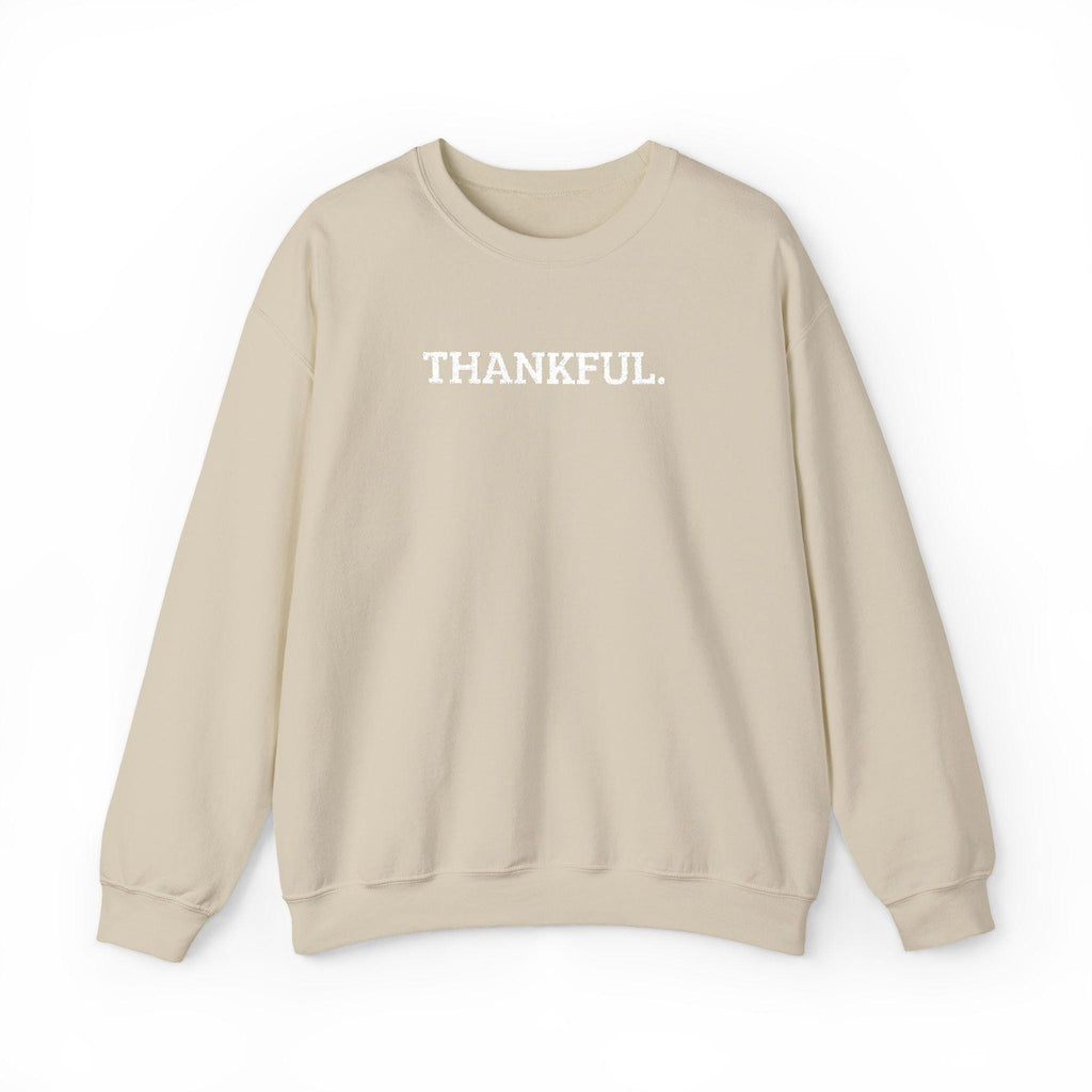 Thankful Embroidered Crewneck Sweatshirt | Cozy Fall Fashion, Gratitude Gift