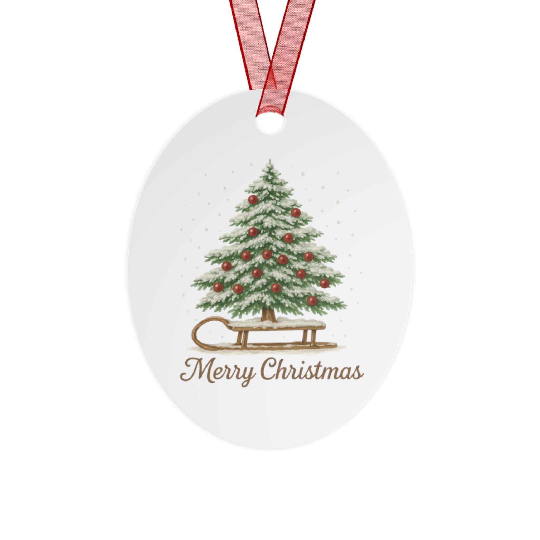 Metal Christmas Ornaments, Holiday Tree Decorations, Personalized Gift Tags, Winter Decor, Merry Christmas Keepsakes