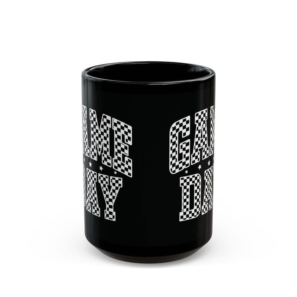 Game Day Black Mug - Perfect for Sports Fans, Coffee Lovers, Gift for Him/Her, Team Spirit, 11oz/15oz