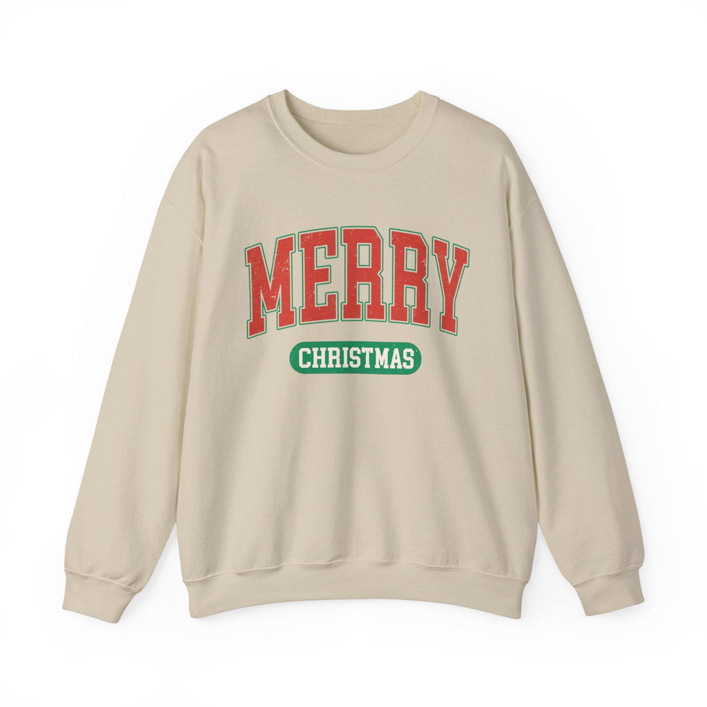 Merry Christmas Sweatshirt, Unisex Crewneck, Holiday Apparel, Cozy Winter Wear, Christmas Fashion