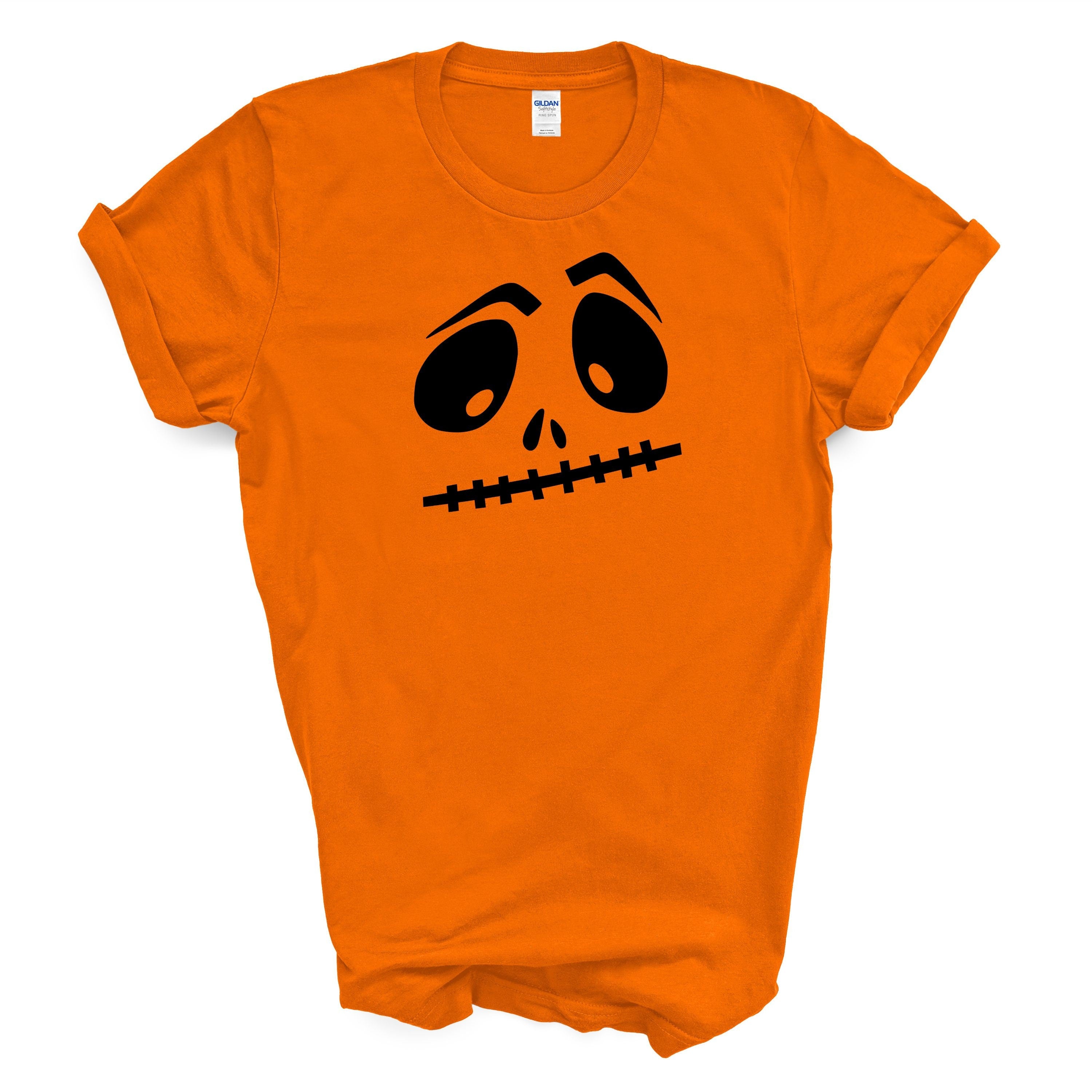 Halloween Pumpkin Face Shirt, Jack-o-lantern Shirts, Halloween Costume