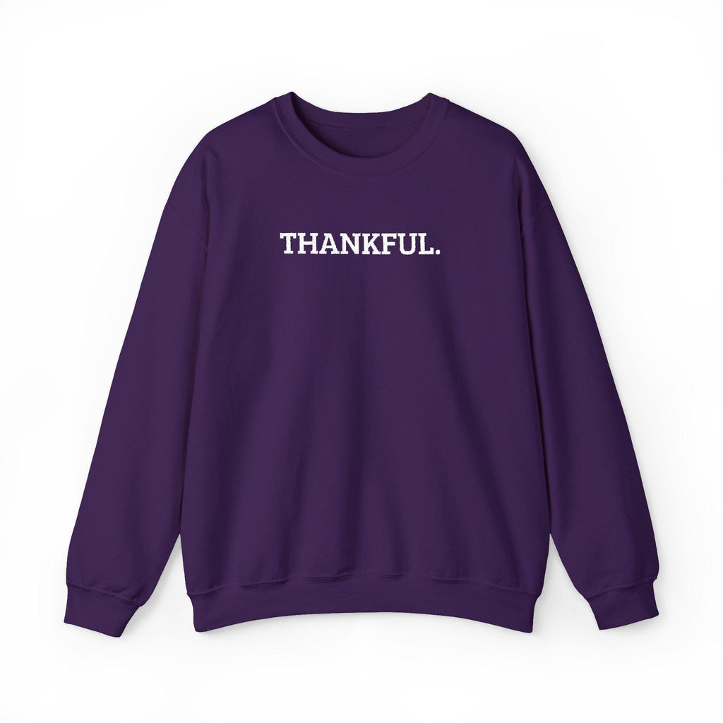 Thankful Embroidered Crewneck Sweatshirt | Cozy Fall Fashion, Gratitude Gift