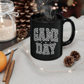 Game Day Black Mug - Perfect for Sports Fans, Coffee Lovers, Gift for Him/Her, Team Spirit, 11oz/15oz